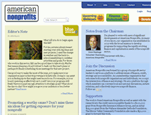 Tablet Screenshot of americannonprofits.org